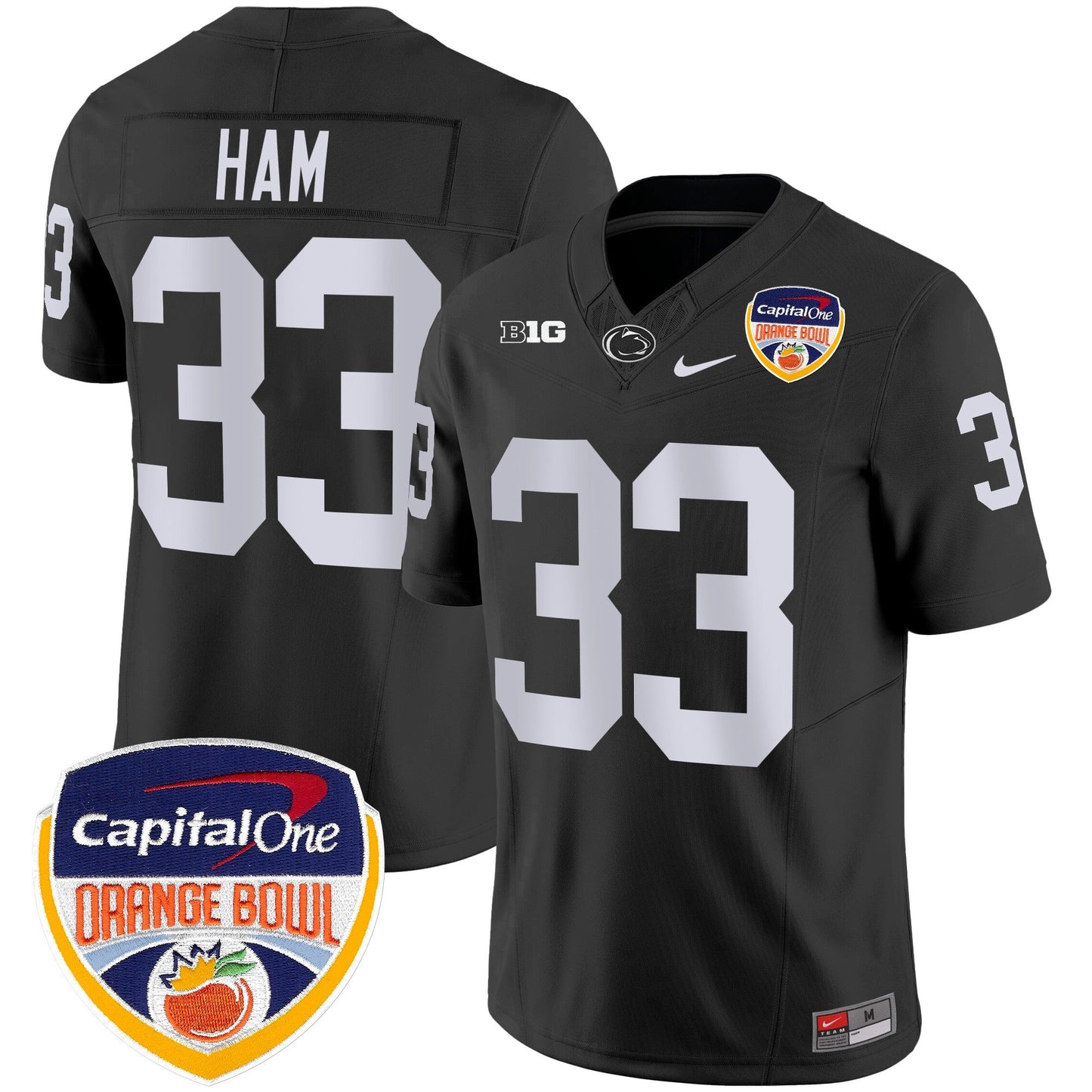 Penn State Nittany Lions Orange Bowl Patch Vapor Limited Jersey - All Stitched