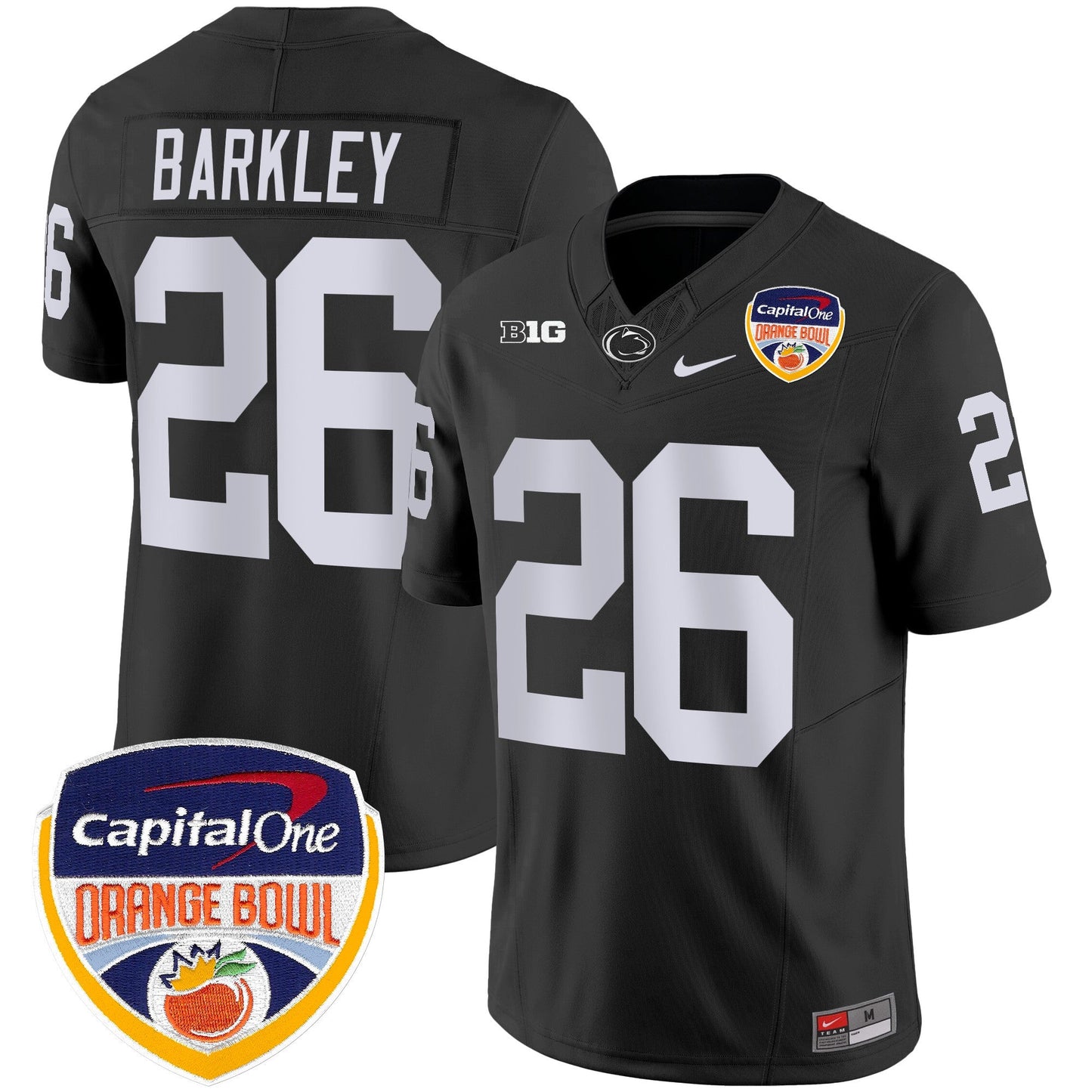 Penn State Nittany Lions Orange Bowl Patch Vapor Limited Jersey - All Stitched