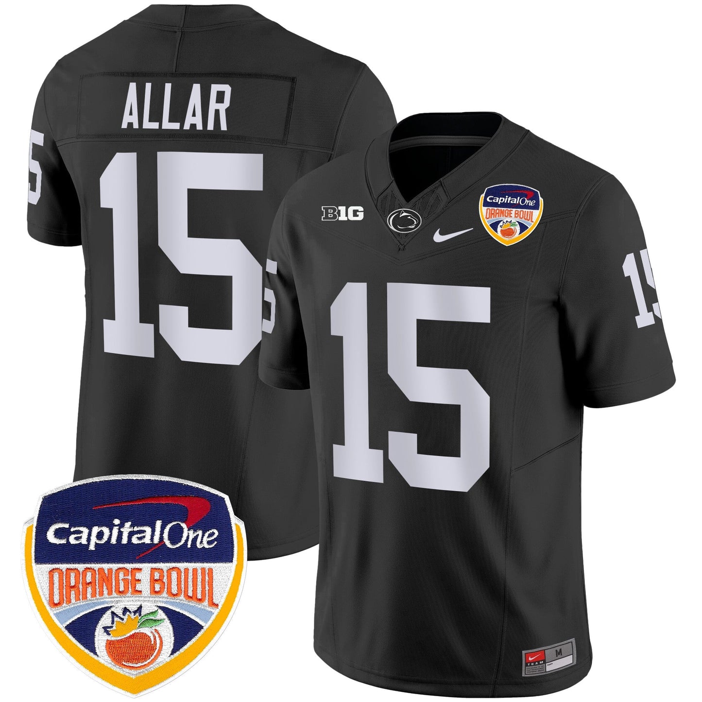 Penn State Nittany Lions Orange Bowl Patch Vapor Limited Jersey - All Stitched