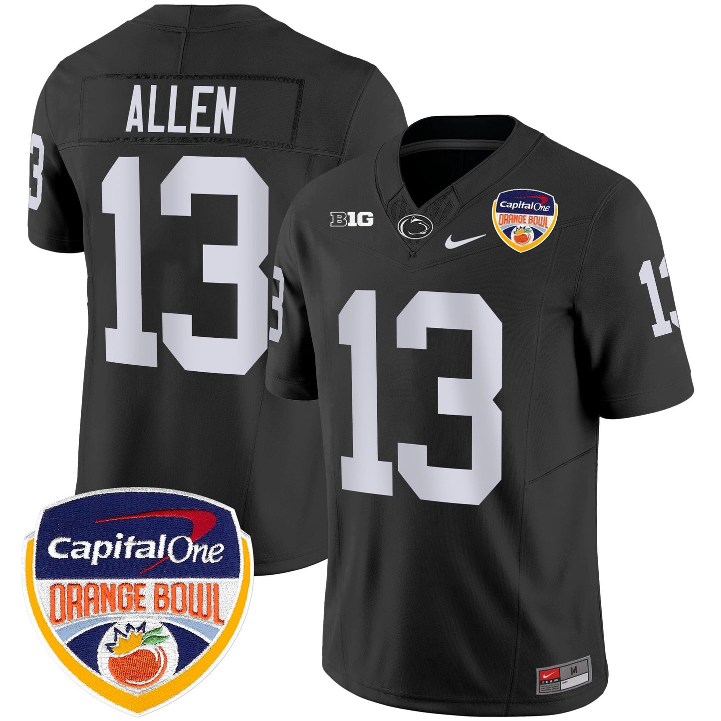 Penn State Nittany Lions Orange Bowl Patch Vapor Limited Jersey - All Stitched