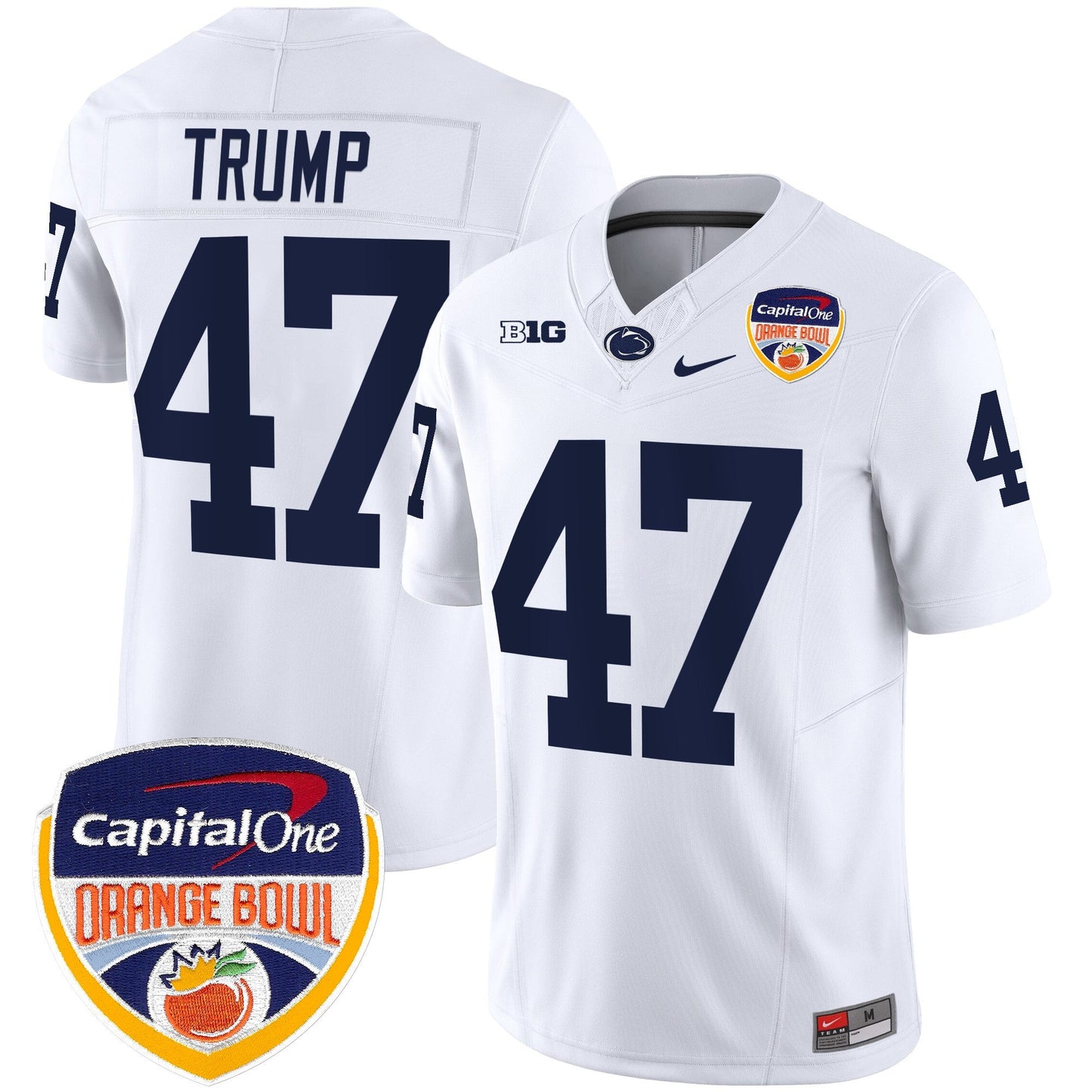 Penn State Nittany Lions Orange Bowl Patch Vapor Limited Jersey - All Stitched