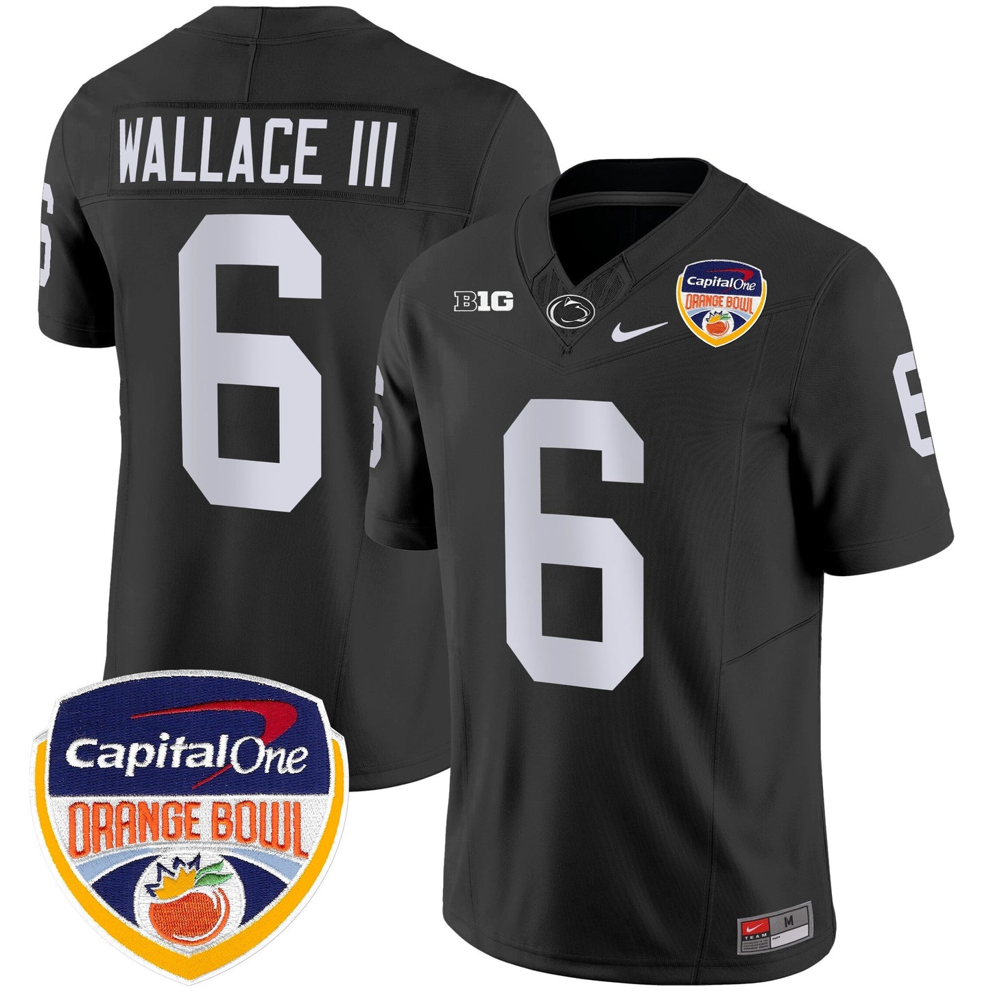 Penn State Nittany Lions Orange Bowl Patch Vapor Limited Jersey - All Stitched