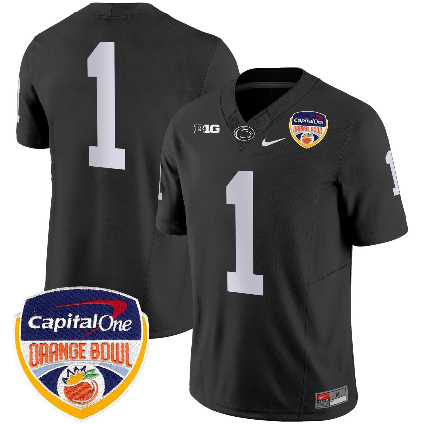 Penn State Nittany Lions Orange Bowl Patch Vapor Limited Jersey - All Stitched