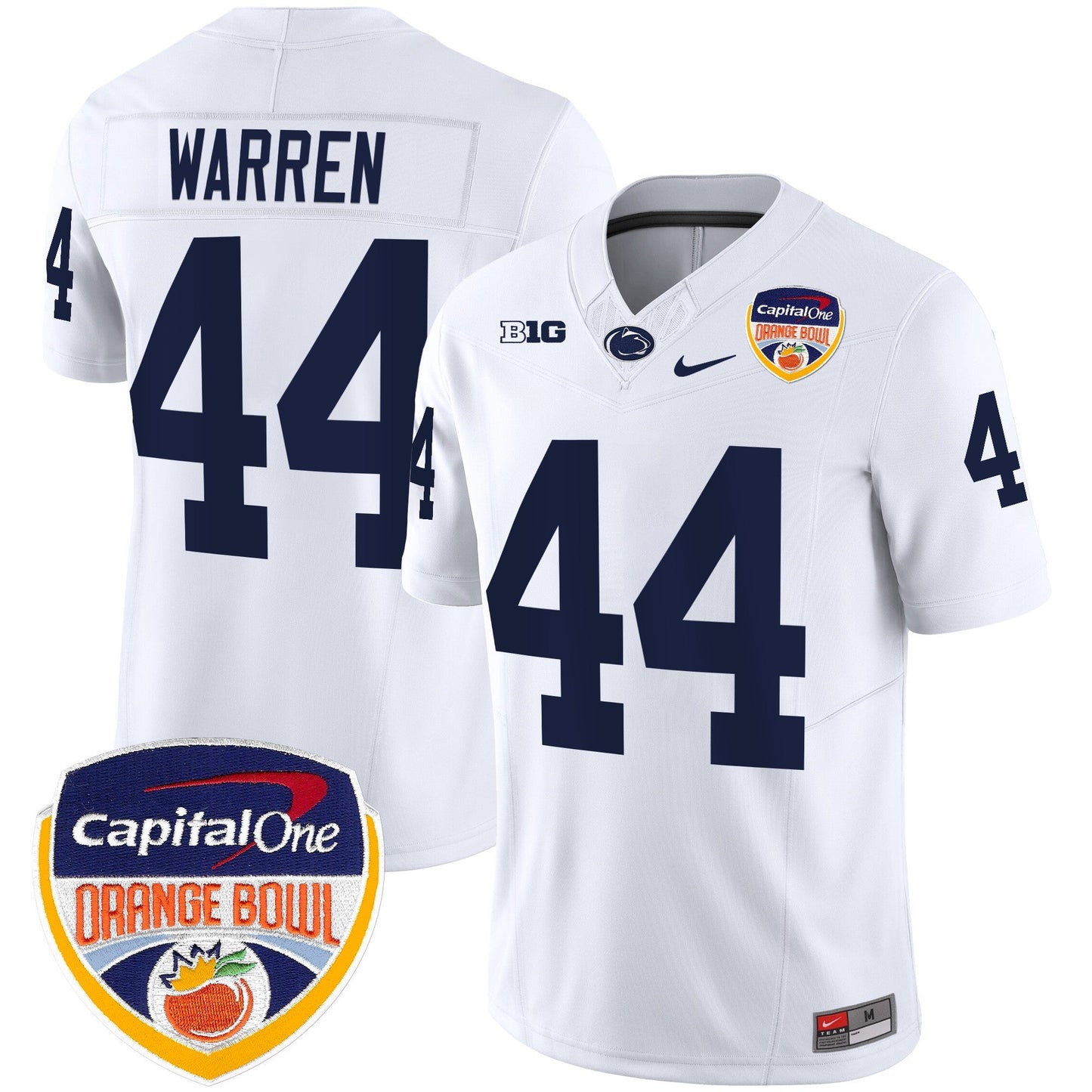 Penn State Nittany Lions Orange Bowl Patch Vapor Limited Jersey - All Stitched