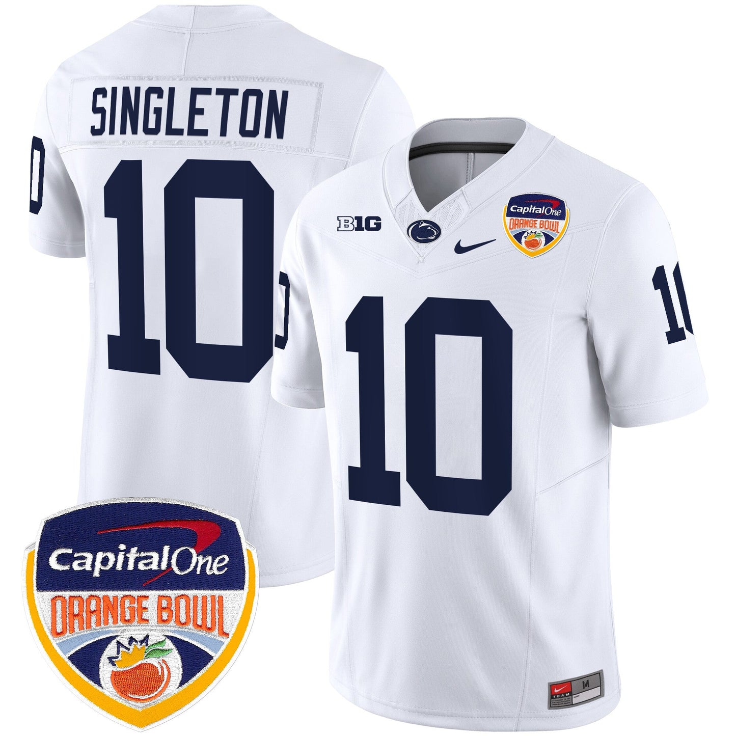 Penn State Nittany Lions Orange Bowl Patch Vapor Limited Jersey - All Stitched