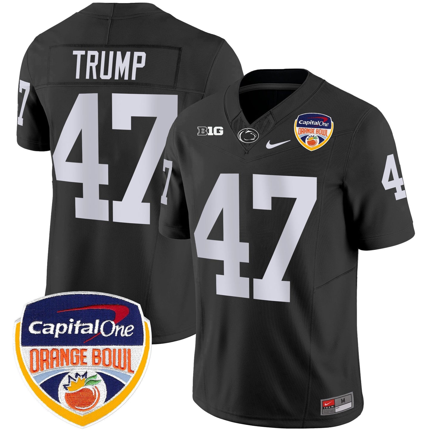 Penn State Nittany Lions Orange Bowl Patch Vapor Limited Jersey - All Stitched