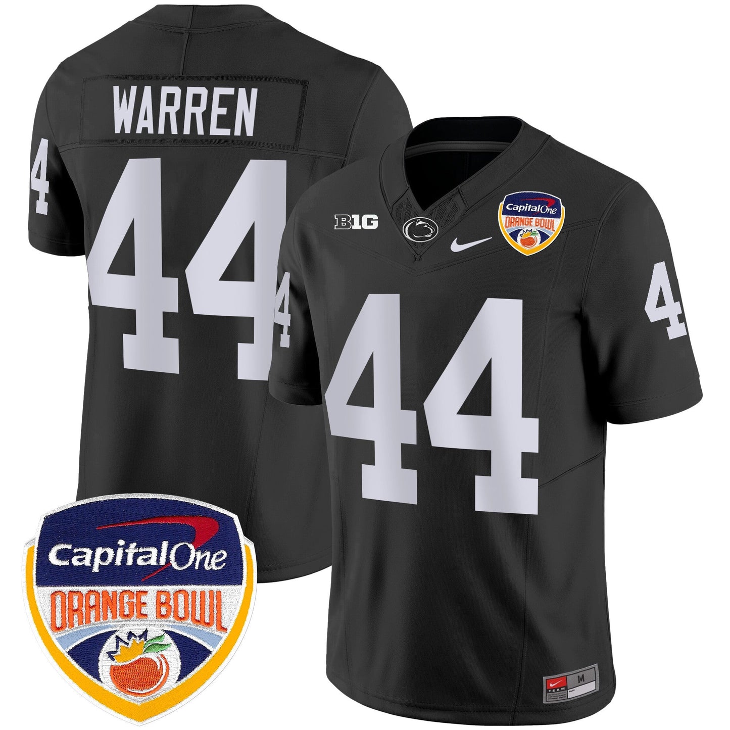 Penn State Nittany Lions Orange Bowl Patch Vapor Limited Jersey - All Stitched