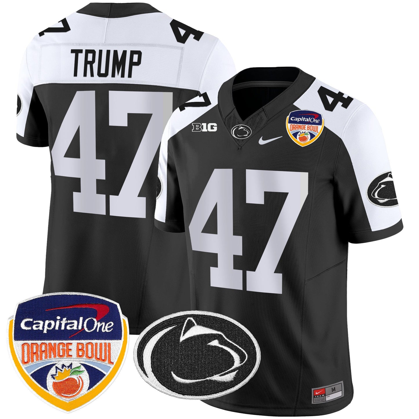 Penn State Nittany Lions Orange Bowl Patch Vapor Limited Jersey - All Stitched