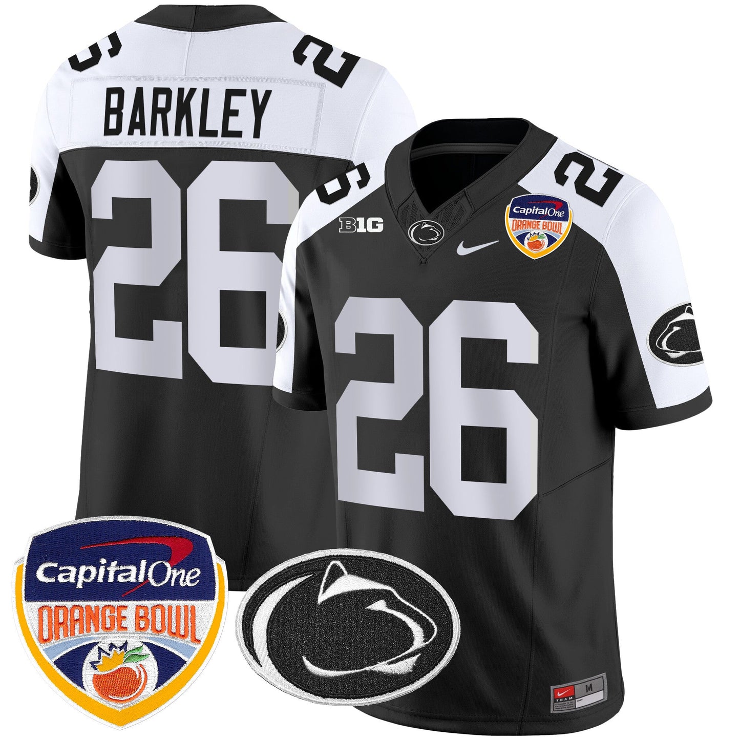 Penn State Nittany Lions Orange Bowl Patch Vapor Limited Jersey - All Stitched