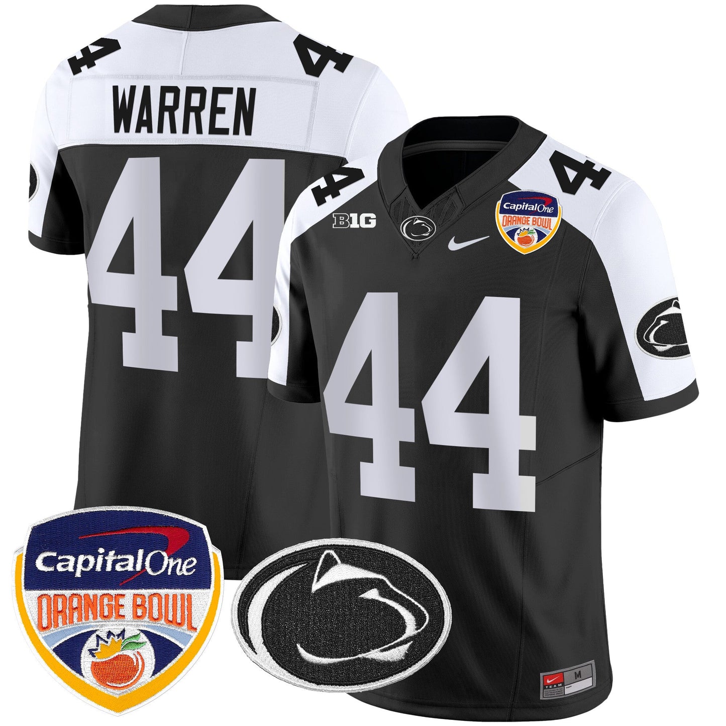Penn State Nittany Lions Orange Bowl Patch Vapor Limited Jersey - All Stitched
