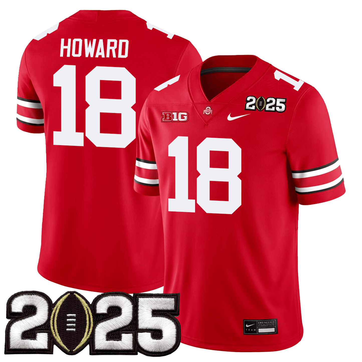 Ohio State Buckeyes Jersey - CFP Final Patch - All Stitched