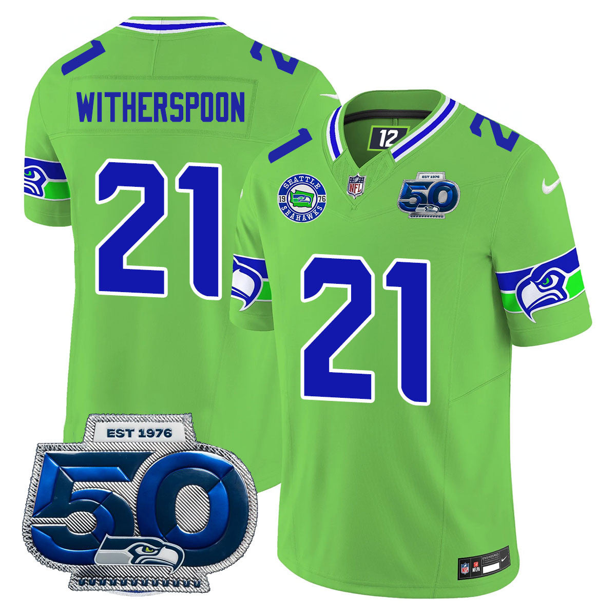 Men's Seattle Seahawks 50th Season Vapor Limited Jersey - All Stitched
