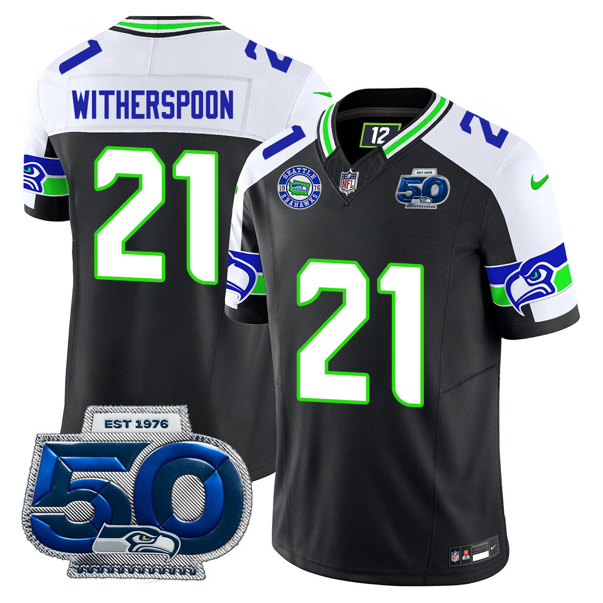 Men's Seattle Seahawks 50th Season Vapor Limited Jersey - All Stitched