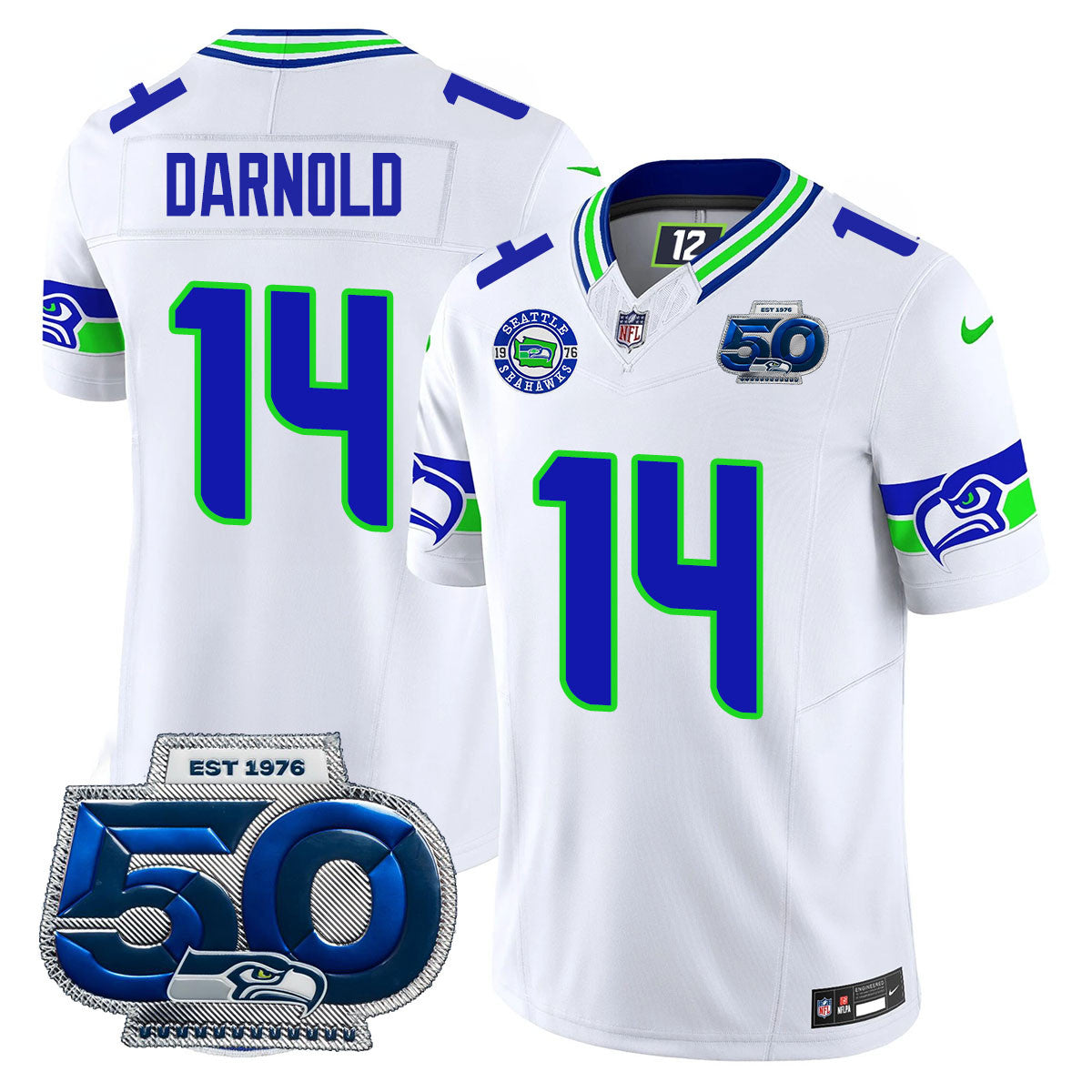 Men's Seattle Seahawks 50th Season Vapor Limited Jersey - All Stitched