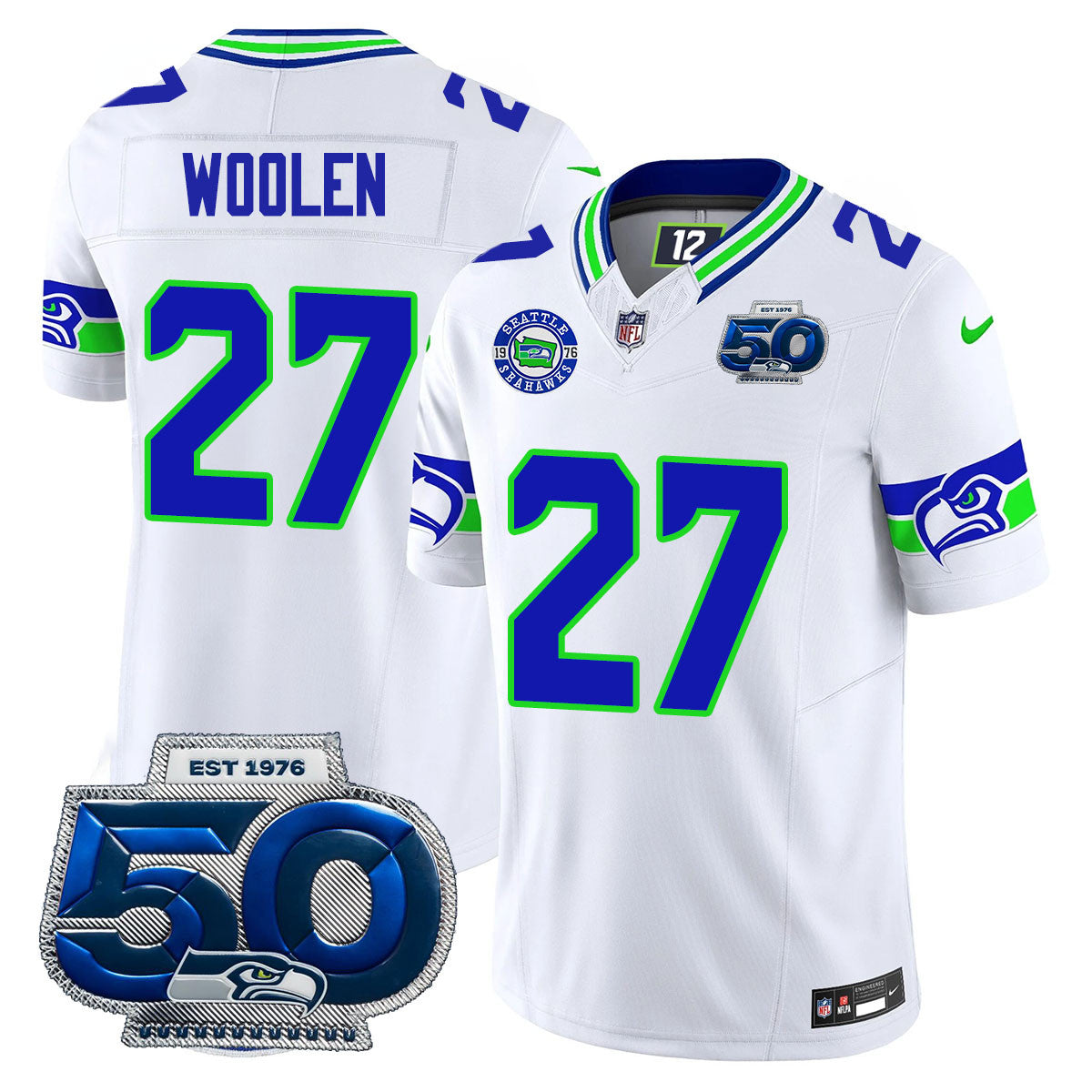 Men's Seattle Seahawks 50th Season Vapor Limited Jersey - All Stitched
