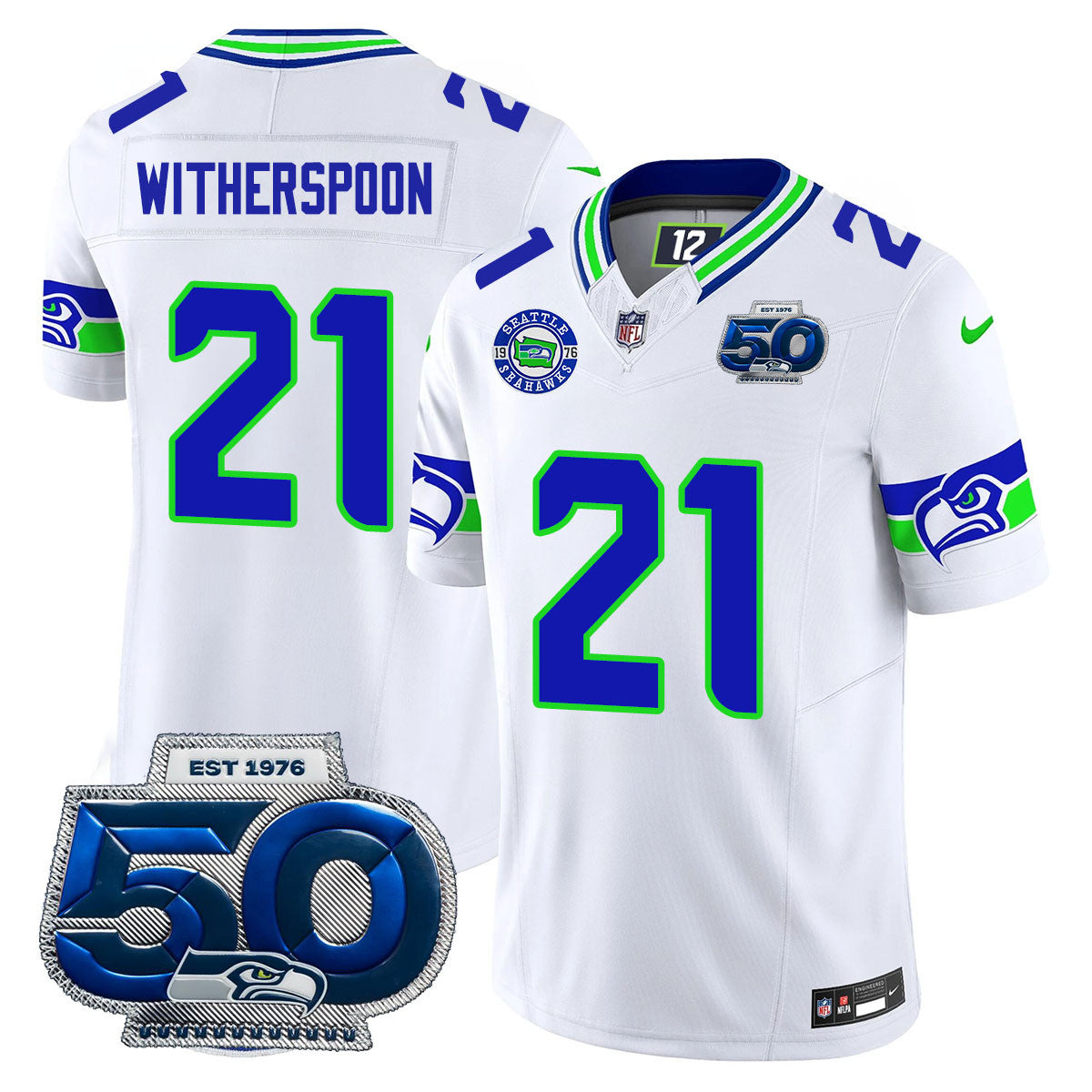 Men's Seattle Seahawks 50th Season Vapor Limited Jersey - All Stitched