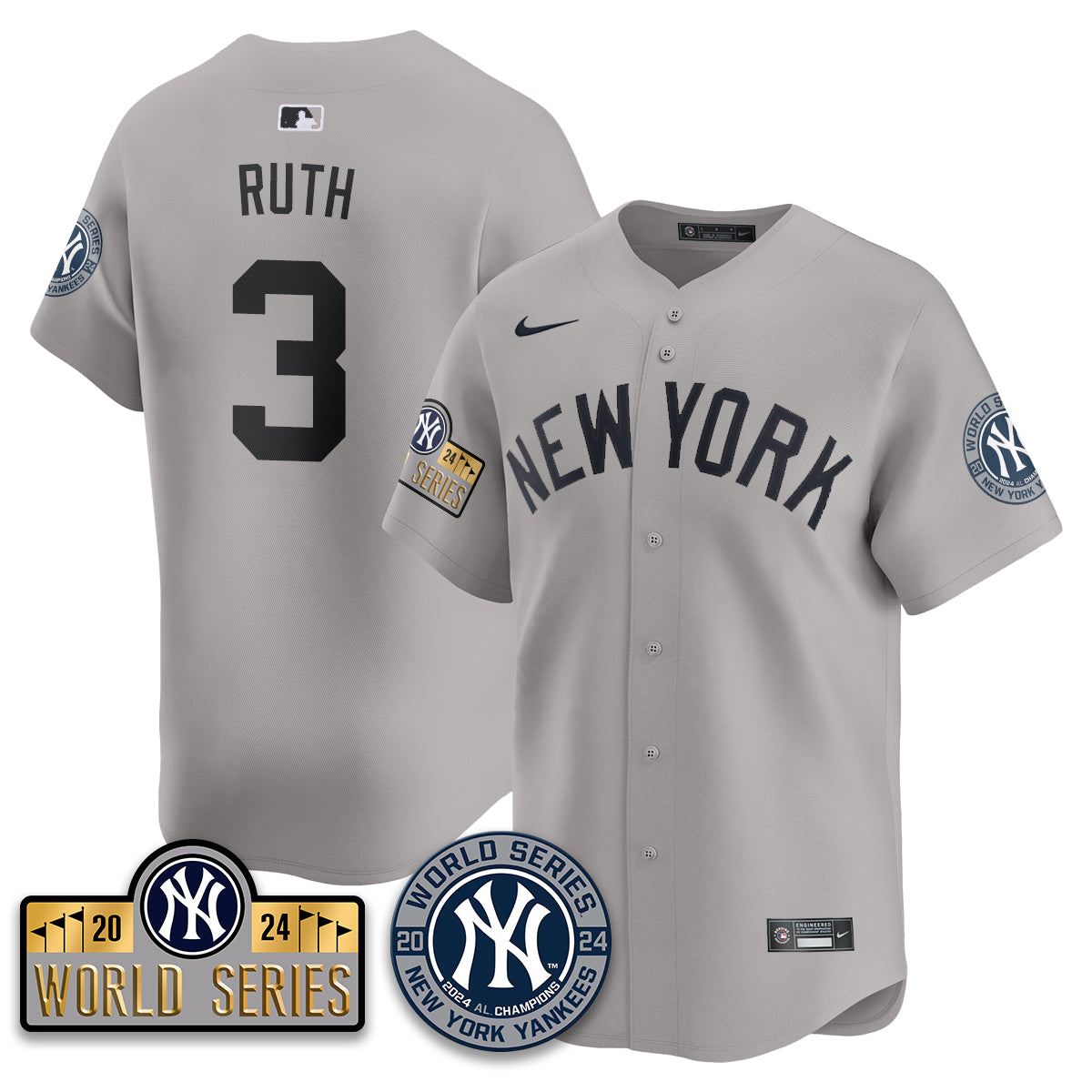 New York Yankees World Series 2024 Jersey - All Stitched