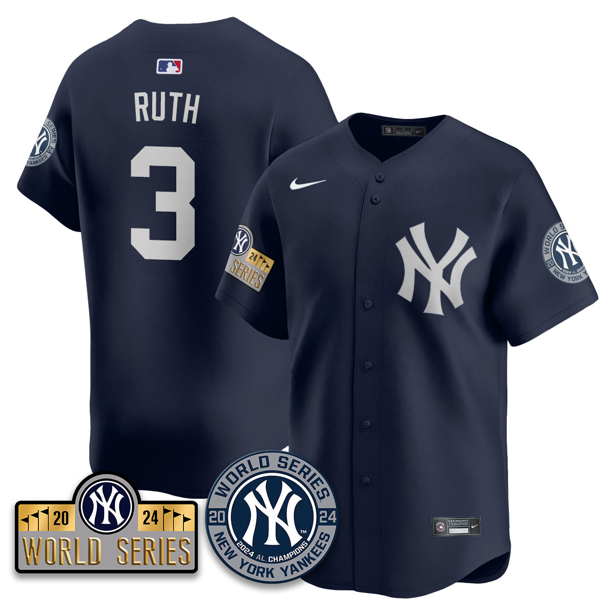 New York Yankees World Series 2024 Jersey - All Stitched
