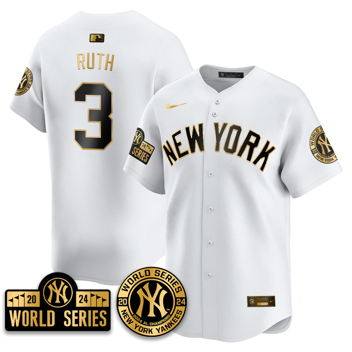 New York Yankees World Series 2024 Jersey - All Stitched
