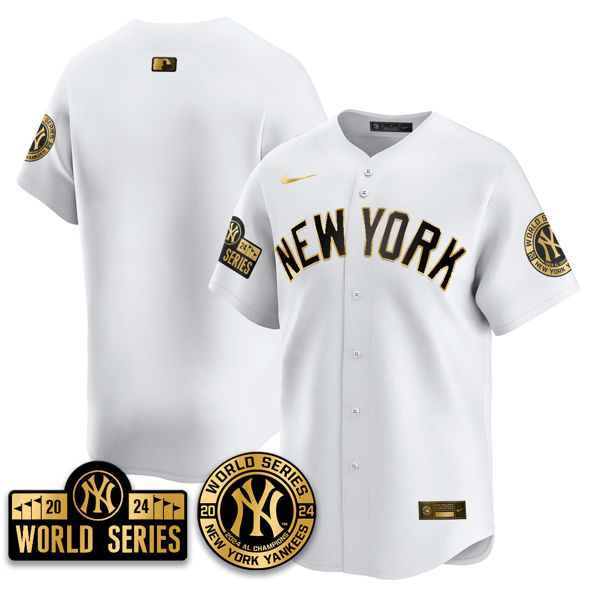 New York Yankees World Series 2024 Jersey - All Stitched
