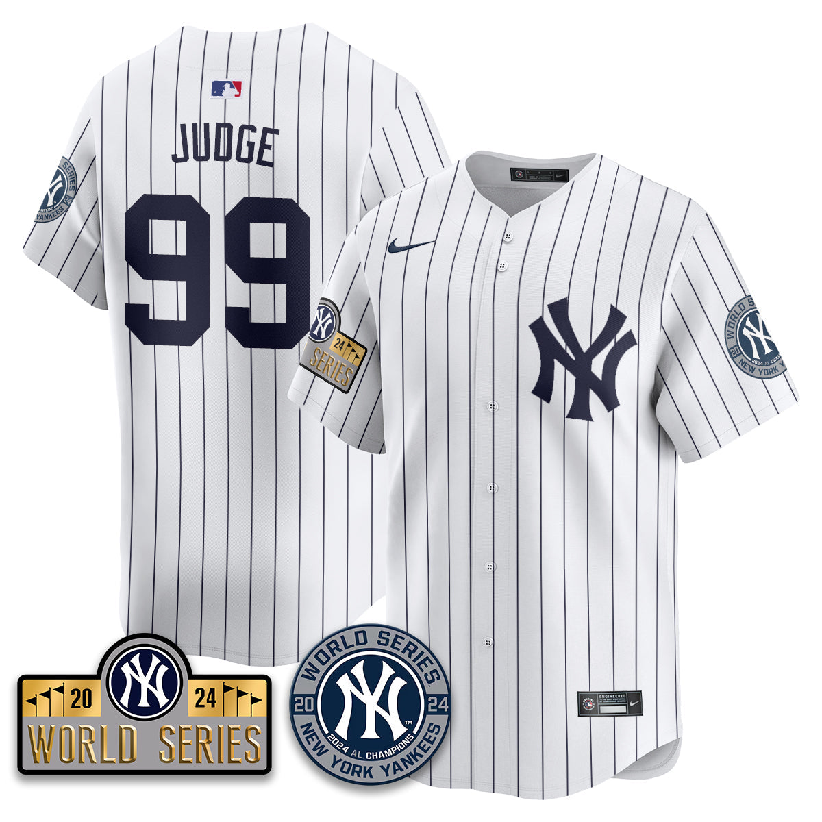 New York Yankees World Series 2024 Jersey - All Stitched