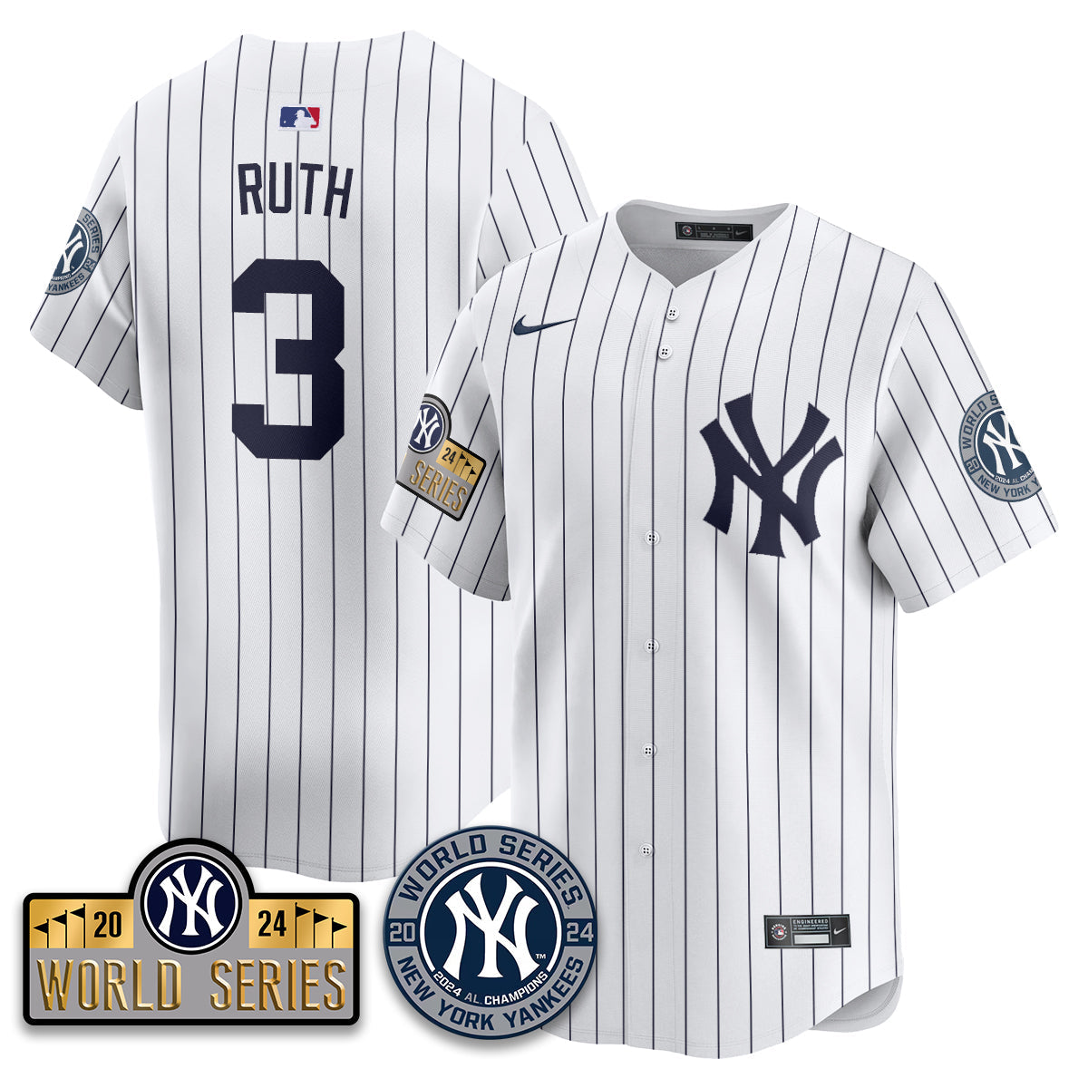 New York Yankees World Series 2024 Jersey - All Stitched