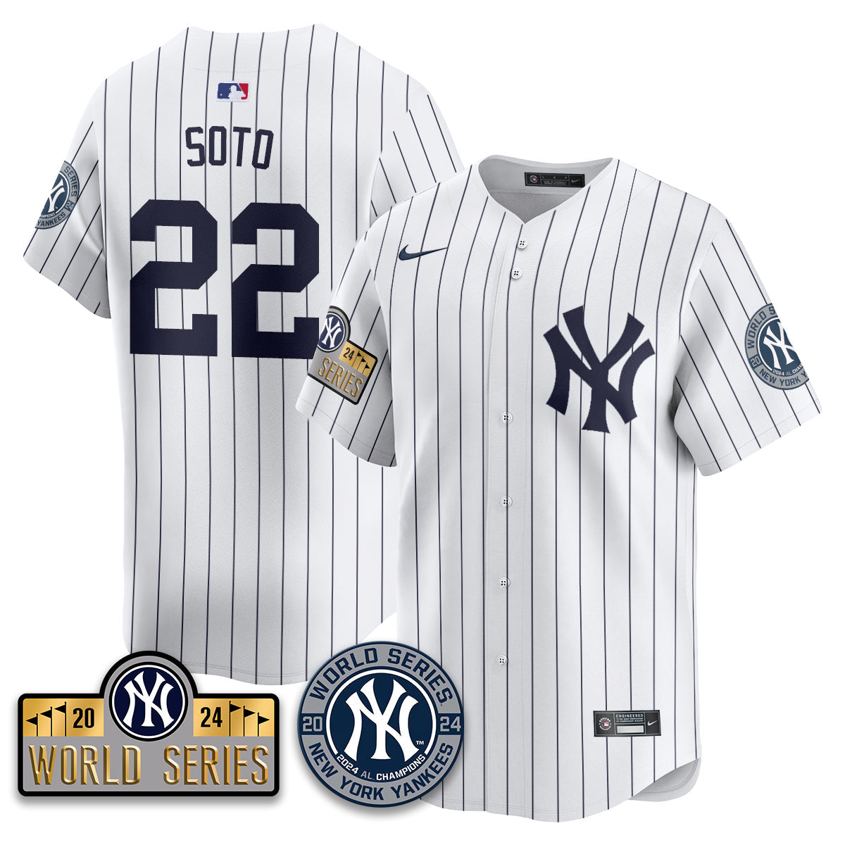 New York Yankees World Series 2024 Jersey - All Stitched