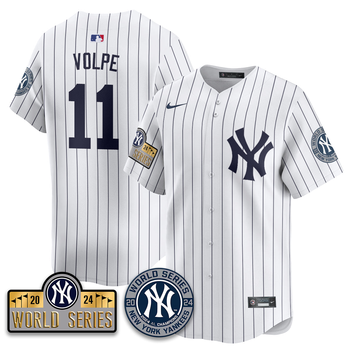 New York Yankees World Series 2024 Jersey - All Stitched