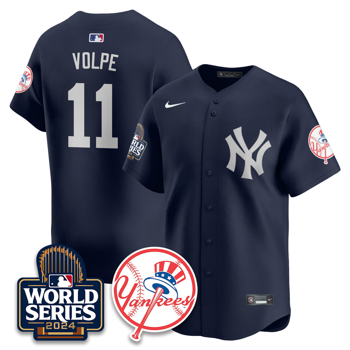 New York Yankees World Series 2024 Jersey - All Stitched