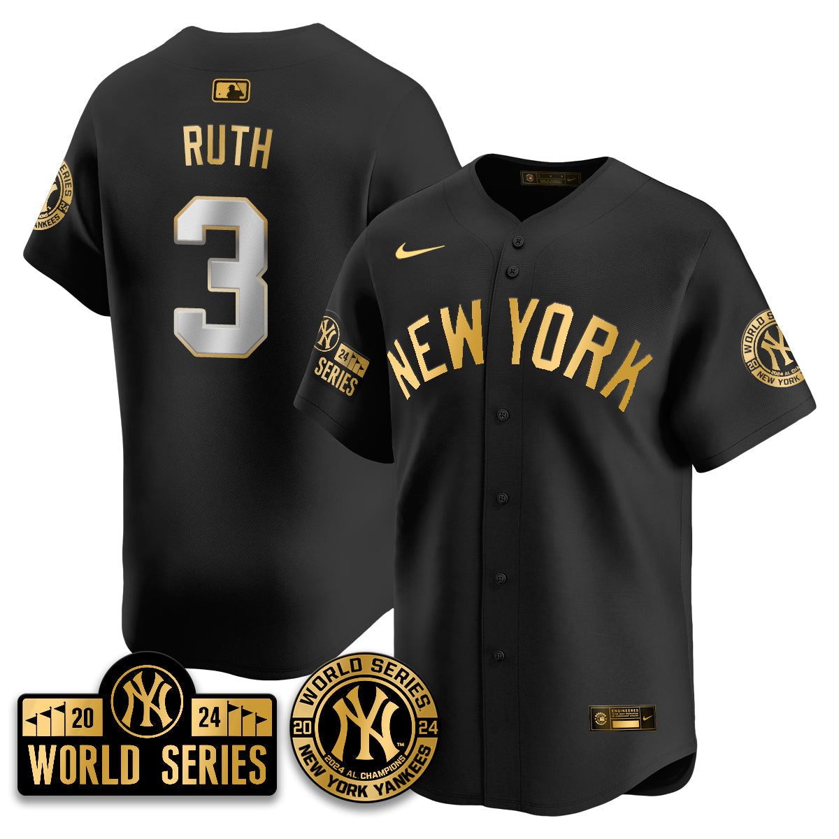 New York Yankees World Series 2024 Jersey - All Stitched
