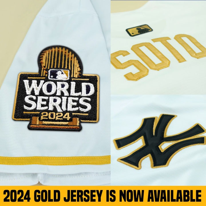New York Yankees World Series AL Champions Jersey - All Stitched