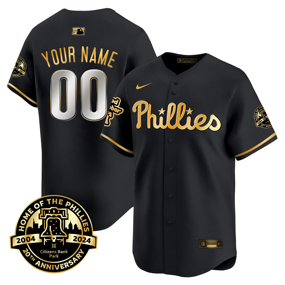 Phillies 20th Anniversary Citizen Bank Park's 2024 Custom Jersey TLA - All Stitched