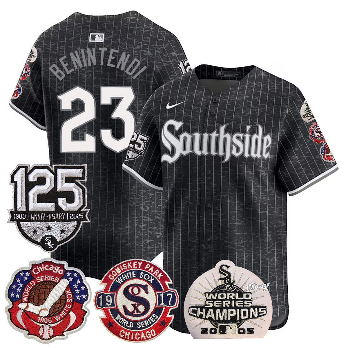Chicago White Sox 125th Anniversary - World Series Champions Jersey - All Stitched