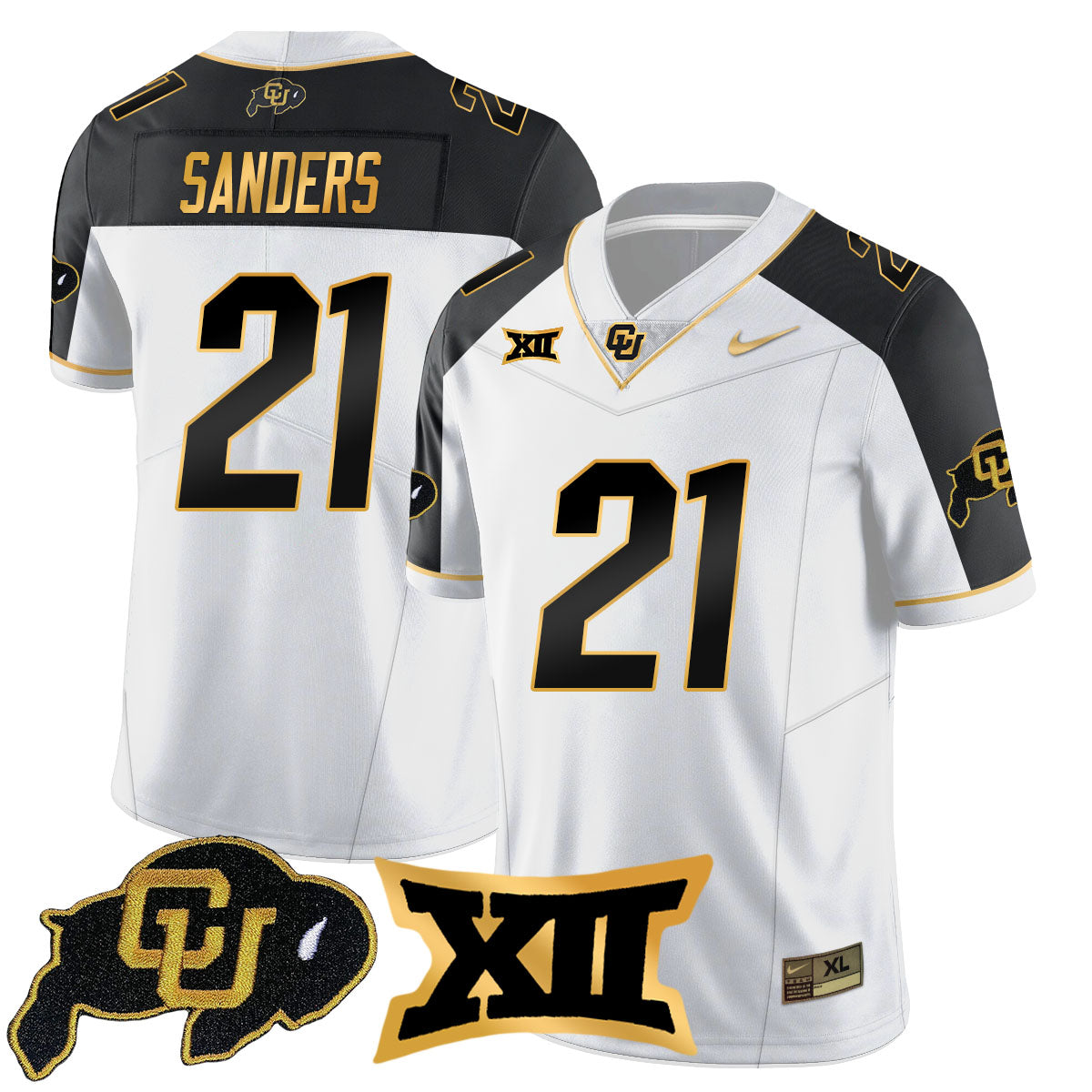 Colorado Buffaloes 2024 Vapor Limited Gold Jersey N1 - All Stitched