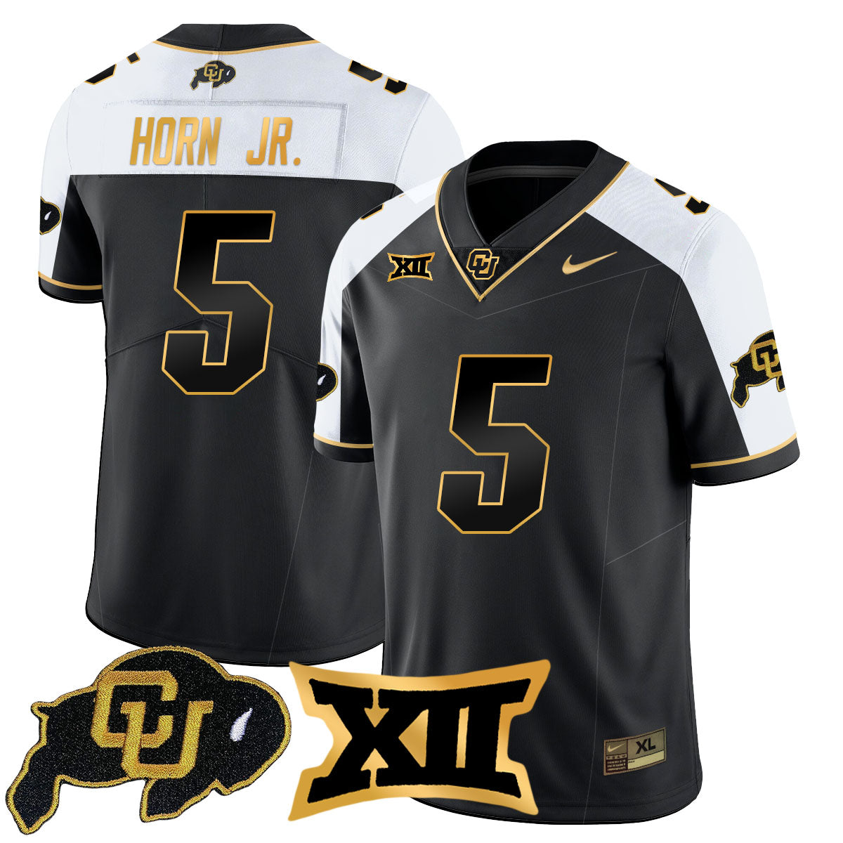 Colorado Buffaloes 2024 Vapor Limited Gold Jersey N1 - All Stitched
