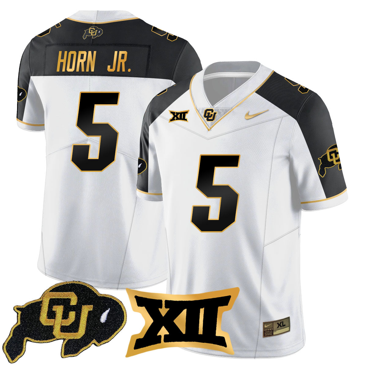 Colorado Buffaloes 2024 Vapor Limited Gold Jersey N1 - All Stitched