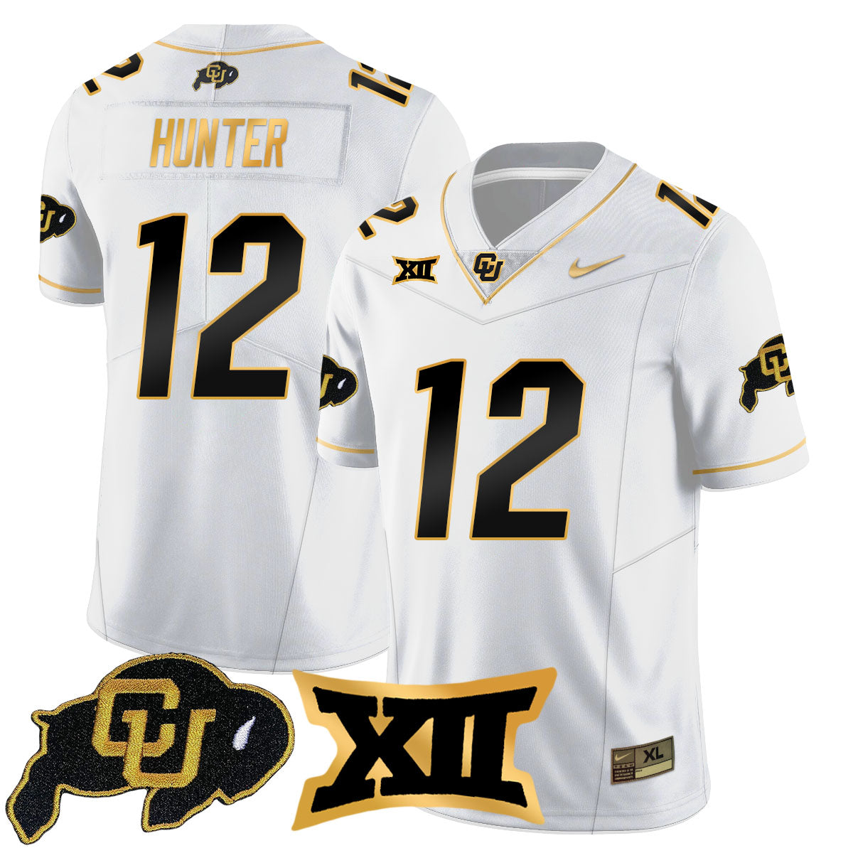 Colorado Buffaloes 2024 Vapor Limited Gold Jersey N1 - All Stitched