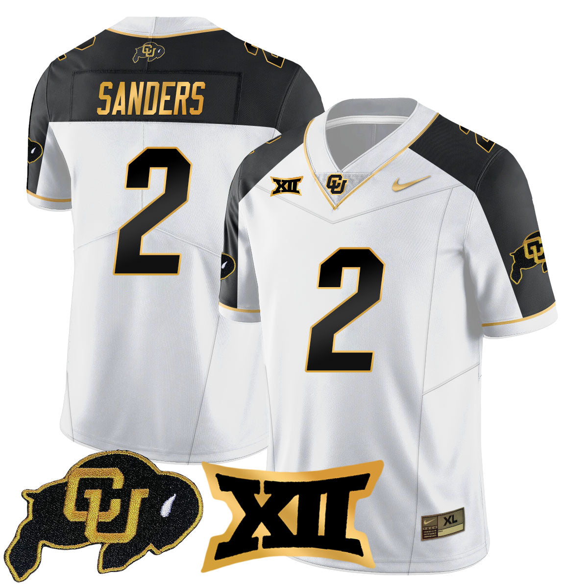 Colorado Buffaloes 2024 Vapor Limited Gold Jersey N1 - All Stitched