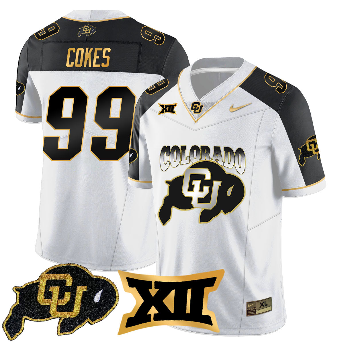 Colorado Buffaloes 2024 Vapor Limited Gold Jersey N2 - All Stitched