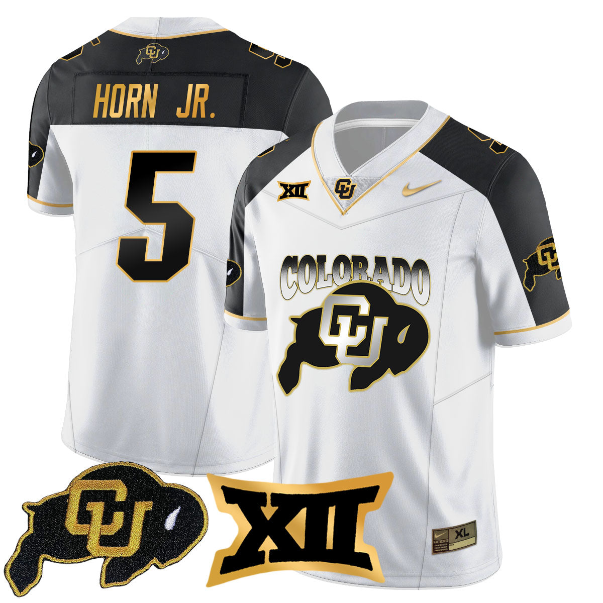 Colorado Buffaloes 2024 Vapor Limited Gold Jersey N2 - All Stitched