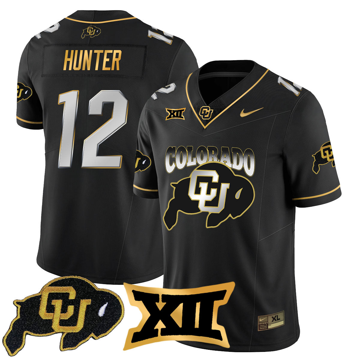 Colorado Buffaloes 2024 Vapor Limited Gold Jersey N2 - All Stitched