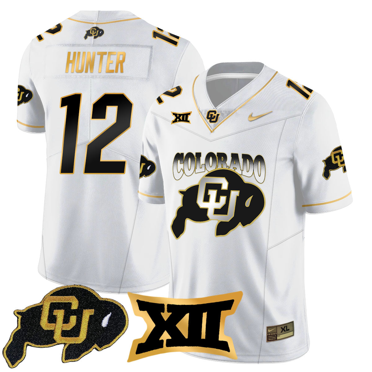 Colorado Buffaloes 2024 Vapor Limited Gold Jersey N2 - All Stitched