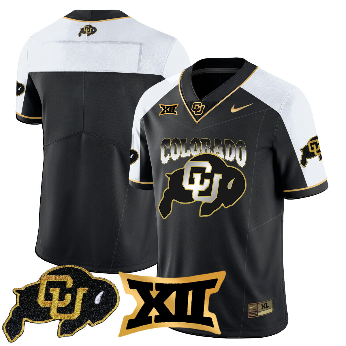 Colorado Buffaloes 2024 Vapor Limited Gold Jersey N2 - All Stitched