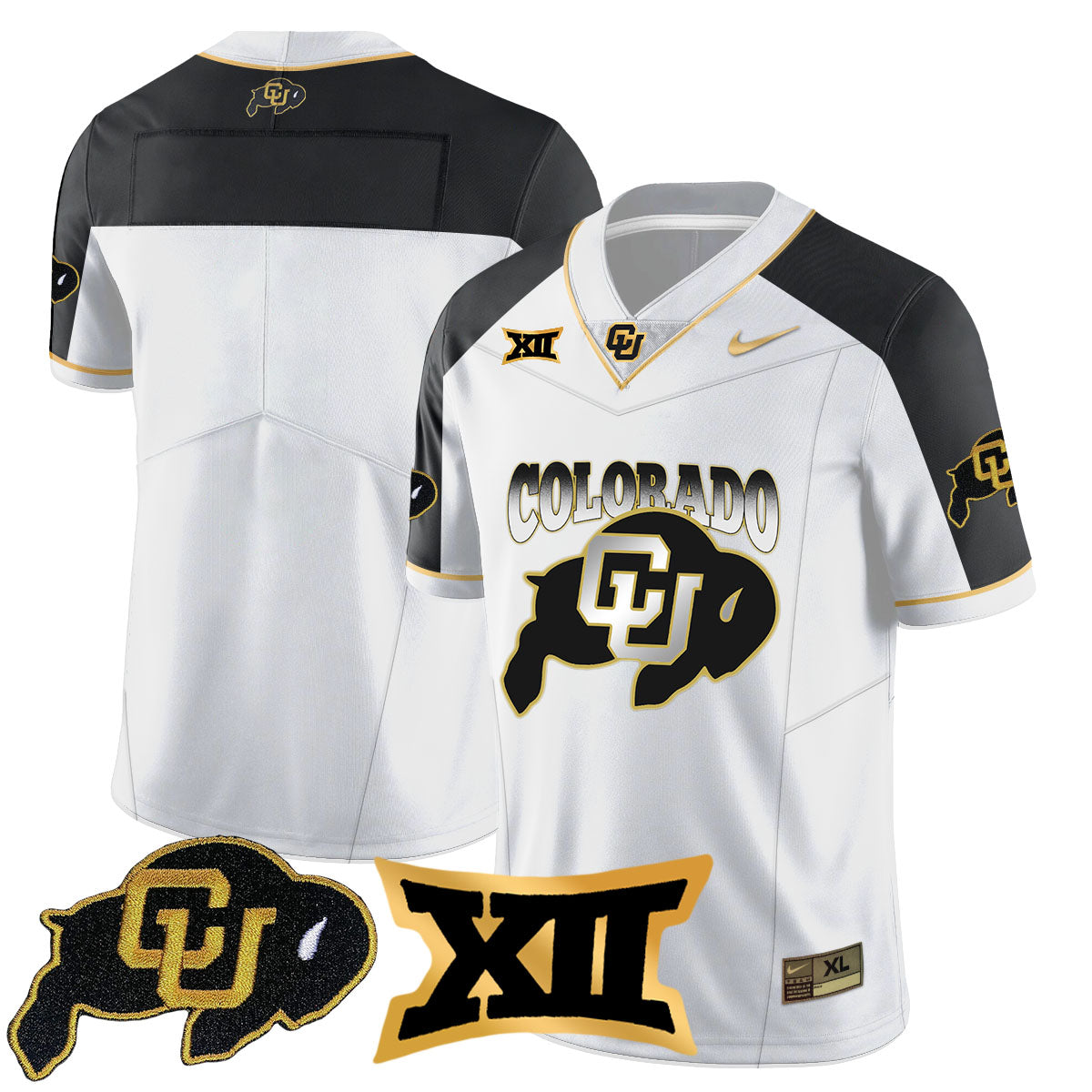 Colorado Buffaloes 2024 Vapor Limited Gold Jersey N2 - All Stitched