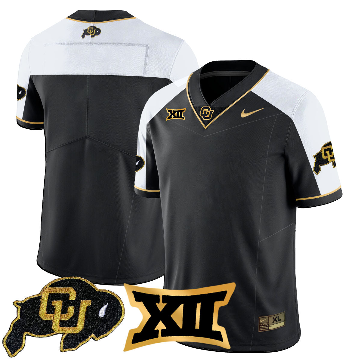 Colorado Buffaloes 2024 Vapor Limited Gold Jersey N1 - All Stitched