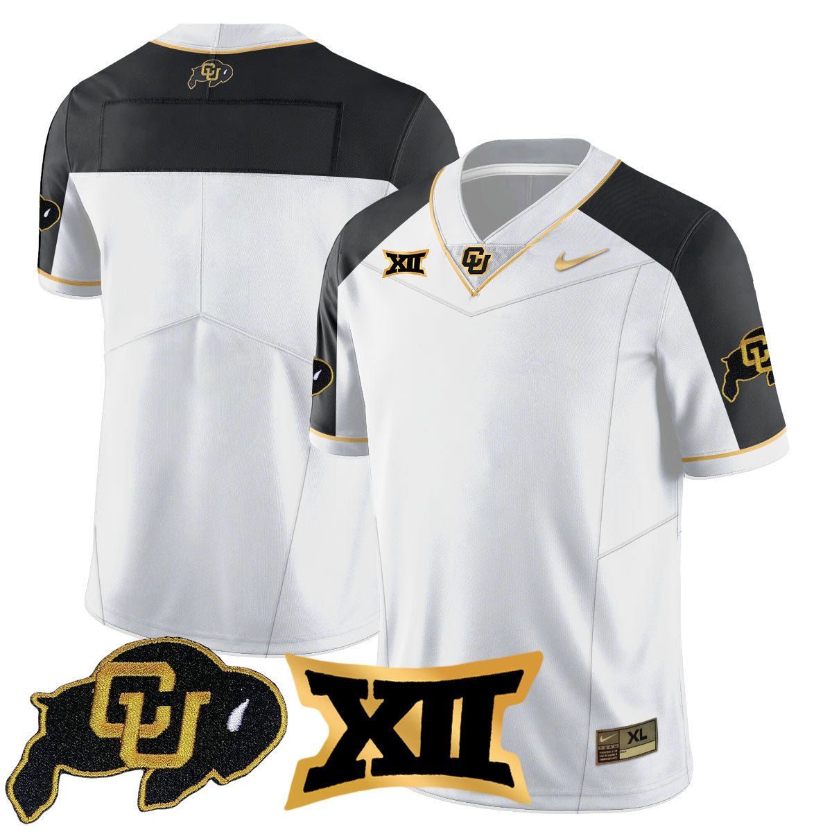 Colorado Buffaloes 2024 Vapor Limited Gold Jersey N1 - All Stitched