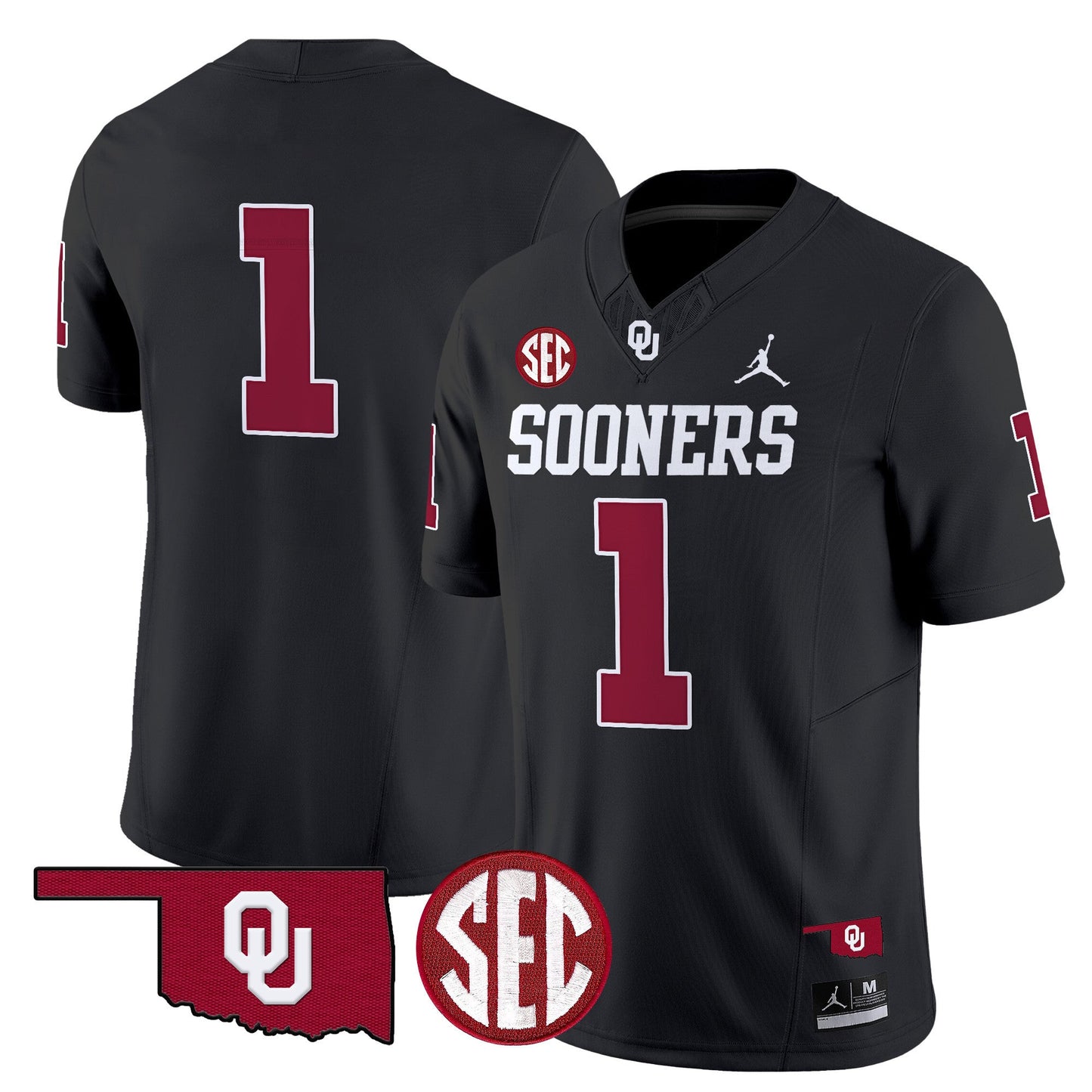 Oklahoma Sooners 2024 Vapor Limited Jersey - SEC Patch - All Stitched