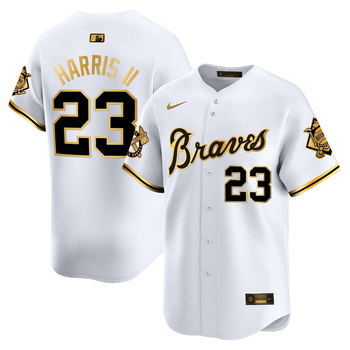 Atlanta Braves Peaches n' Cream Vapor Premier Limited Jersey - All Stitched