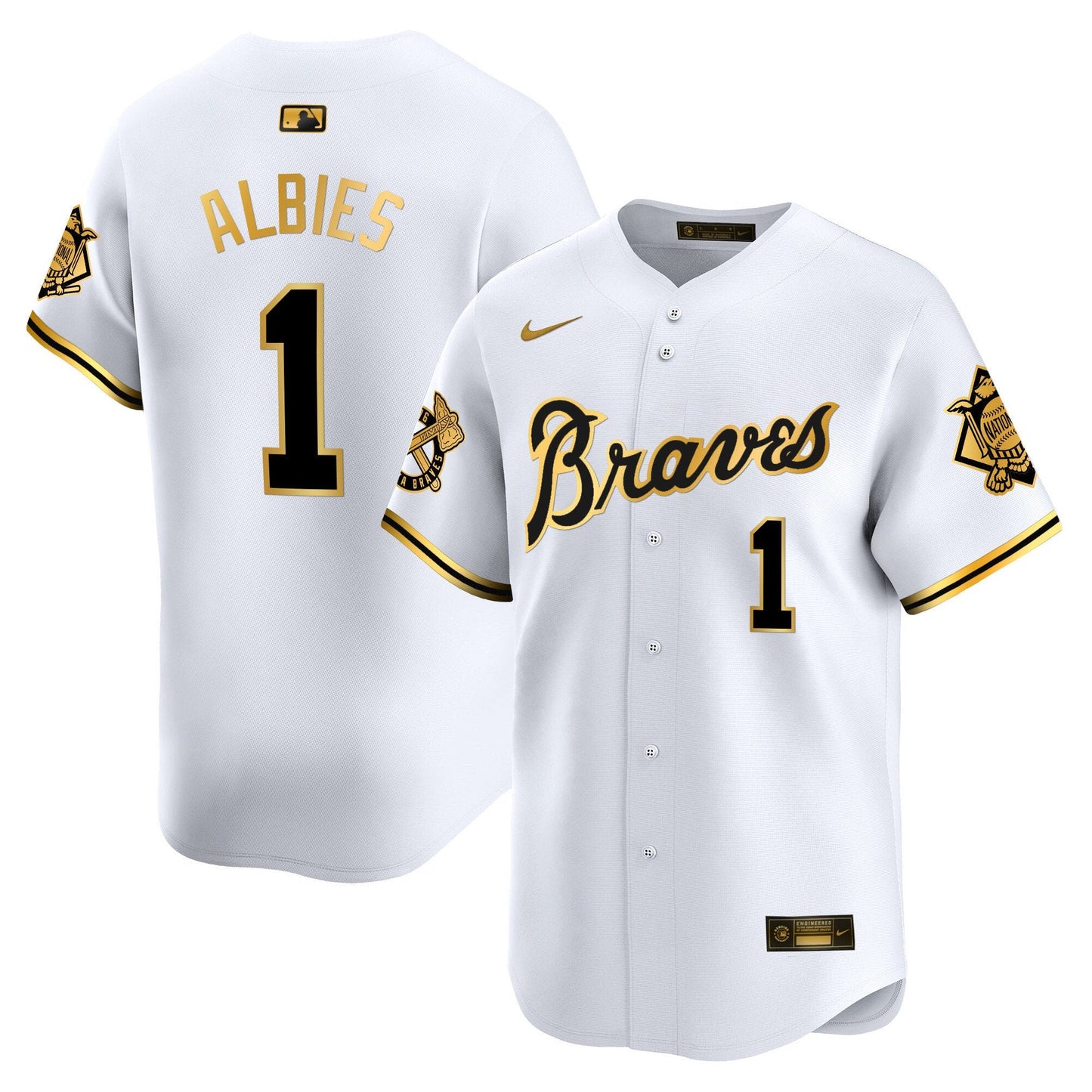Atlanta Braves Peaches n' Cream Vapor Premier Limited Jersey - All Stitched