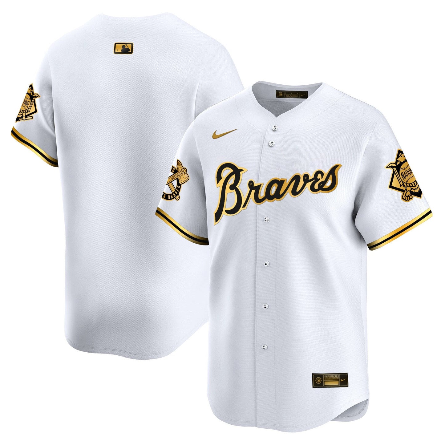 Atlanta Braves Peaches n' Cream Vapor Premier Limited Jersey - All Stitched